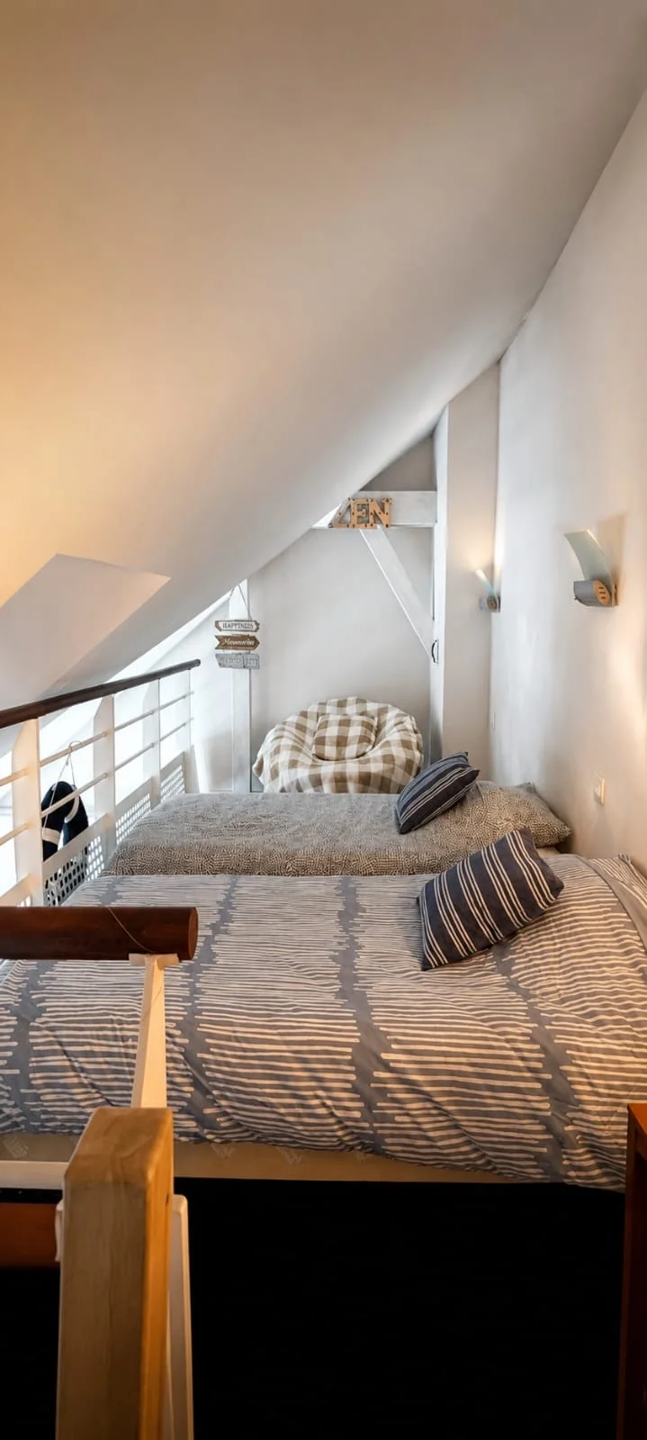Mezzanine romantique de l'appartement Mona-Lisa — Le Croisic, week-end en amoureux