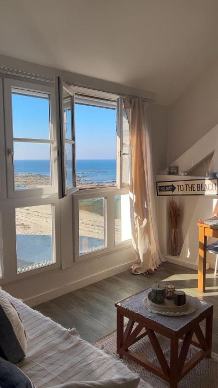 Séjour appartement vue mer Le Croisic